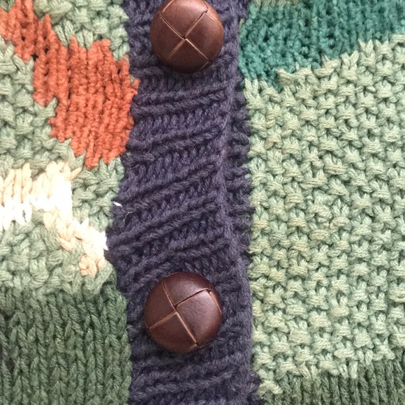 Navy vest w/ English Hunting Scene - Picture 3 of 3